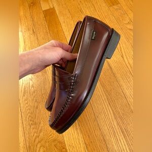 New Burgundy Leather Loafers Weejuns